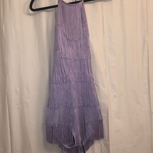 Lilac Tassel Romper